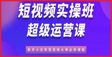 【创业好项目】抖音短视频实操班运营课：新手必修，让你的视频在抖音中脱颖而出！