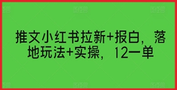 【创业好项目】实操指南：小红书报白与拉新的完美结合，助你销量翻倍