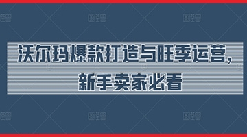 【创业好项目】沃尔玛爆款打造与旺季运营，新手卖家必看