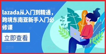 【创业好项目】lazada跨境电商新手必修课：掌握东南亚市场的核心玩法，成就你的全球商业梦想