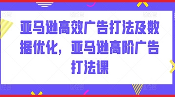 【创业好项目】亚马逊高效广告打法及数据优化，亚马逊高阶广告打法课