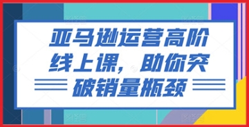 【创业好项目】亚马逊运营高阶线上课，助你突破销量瓶颈