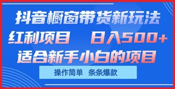 【创业好项目】抖音橱窗带货秘籍：如何实现单日高收益，操作简便，打造条条爆款！