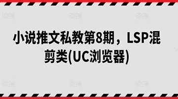 【创业好项目】UC浏览器小说推文私教第8期：掌握LSP混剪类的推广技巧和策略