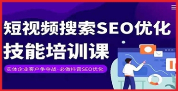 【创业好项目】实体抖音搜索（抖音SEO）变现课，短视频搜索seo优化技能