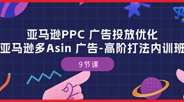 【创业好项目】亚马逊PPC 广告投放优化：亚马逊多Asin 广告-高阶打法内训班-9节课