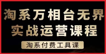 【创业好项目】淘系万相台无界实战运营课，淘系付费工具课